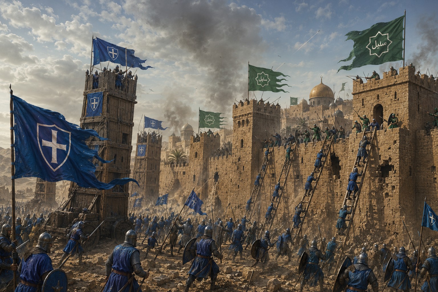 Les armées de Vanloria assiègent une forteresse d’Asharun