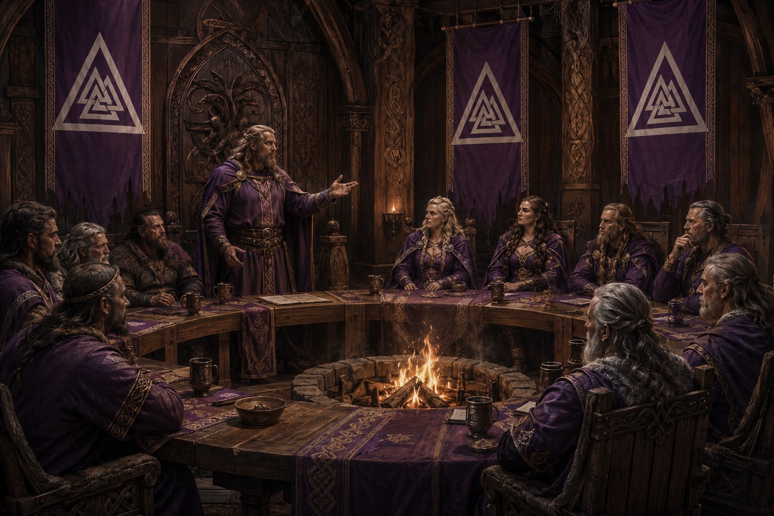 L’Assemblée des Haches réunie dans la Grande Salle