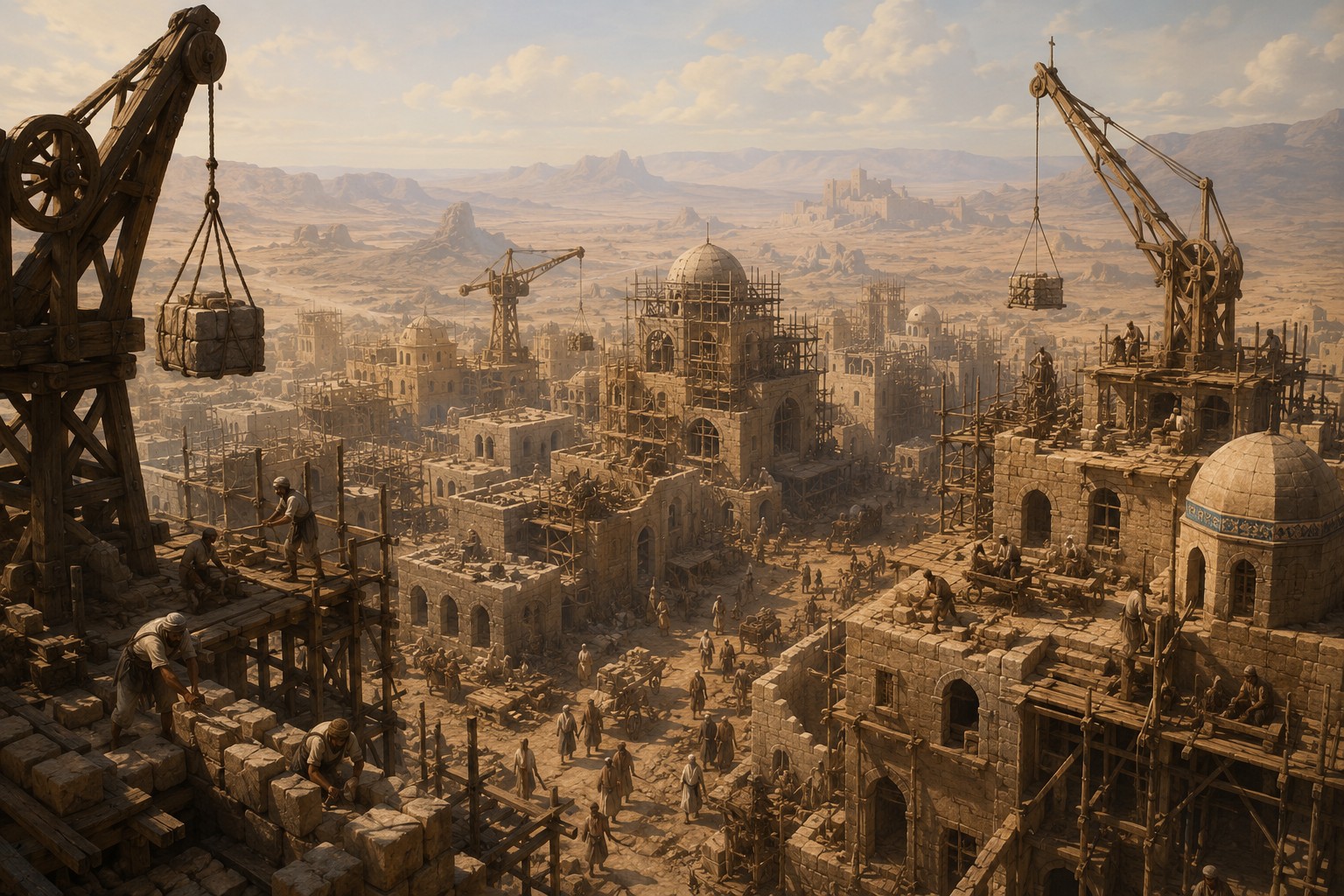 Construction de la capitale d’Asharun