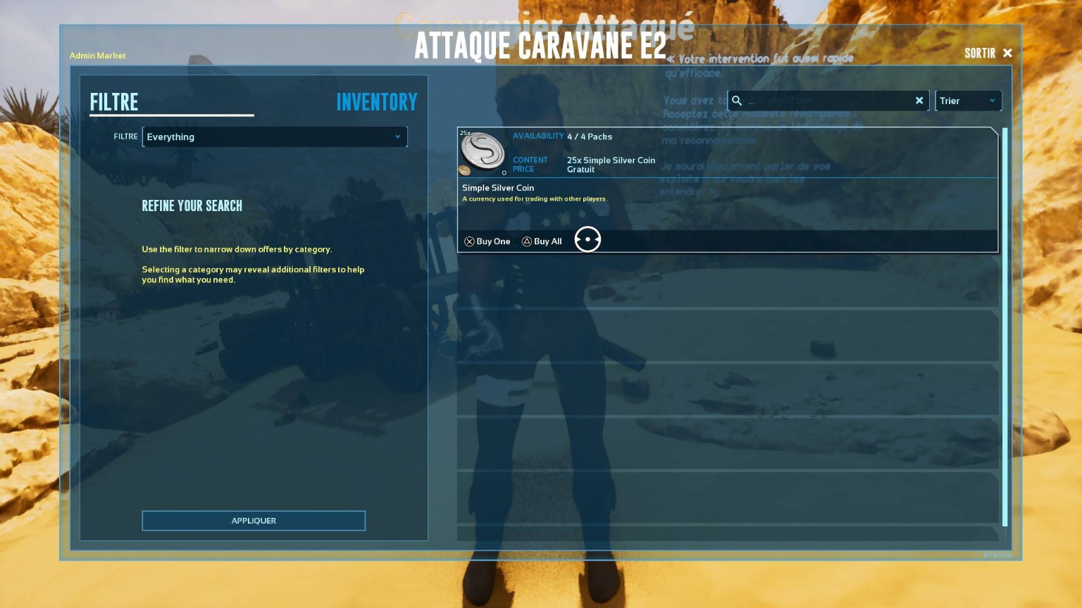 Récompense de défense de caravane